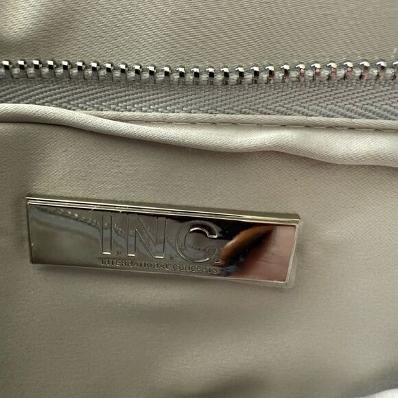 INC International Concepts Silver Crystal Evening Clutch NWOT